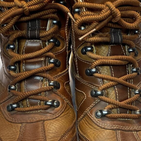 Rockport Mens Size 12 Boots Brown Leather Waterproof Hydro Shield Ankle EU 46.5 - Picture 10 of 12